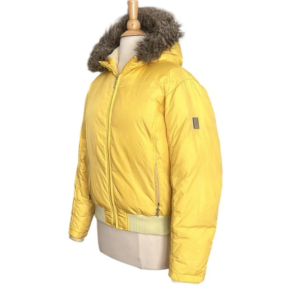 Polo Jeans Co. RALPH LAUREN Vintage Y2K Down Feather Jacket Faux Fur Hood Size S - Picture 5 of 16